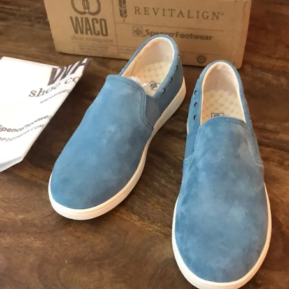 COPY-Spenco Orthotic Suede Water Repellent Slip-On Shoes - Santa Barbara size 9B